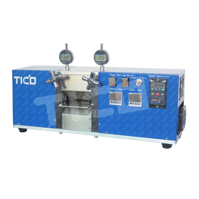 Buy Heating Battery Calendering Equipment for Coin Cell Electrode Making with 100mm Width Roller online manufacture