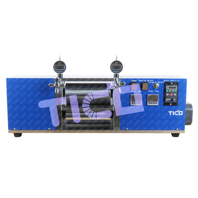 Buy 100mm Heated Roll Press Calender Machine with Pressure Gauge online manufacture
