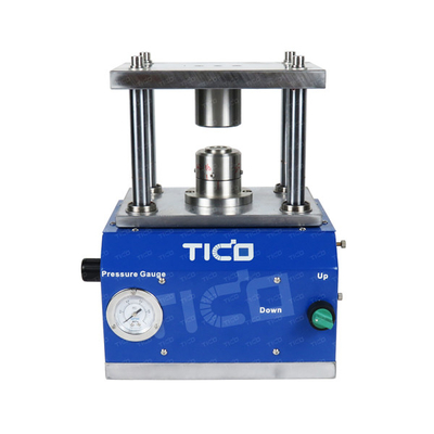 CR20xx Coin Cell Crimping Equipment Machine Gas Driven Chrome Steel