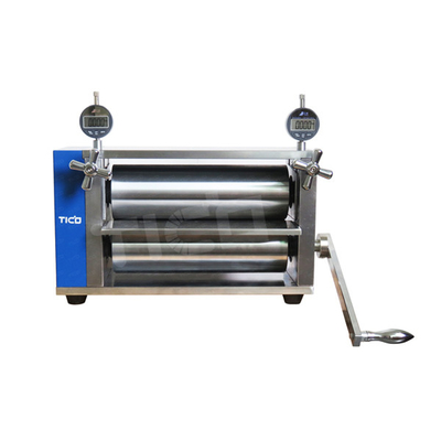Benchtop Battery Calendering Machine Manual Rolling Press Machine HRC62 200mm Width