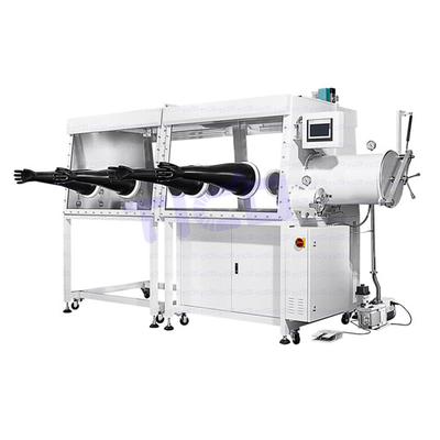Two Section Vacuum Glovebox Double Work Station Laboratory Use