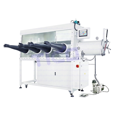 PLC Vacuum Glovebox Chamber One Section Double Work Station