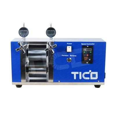 Calandratore a batteria a elettrodi 150 mm Pressone a rotolamento elettrico regolabile da laboratorio