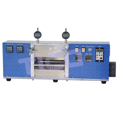 100mm Width Vertical Hot Calender 1KW Power With Pressure Gauge